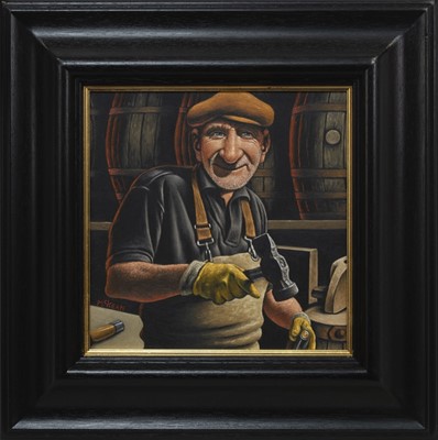 Lot 740 - THE CRAFTSMAN, AN OIL BY GRAHAM MCKEAN