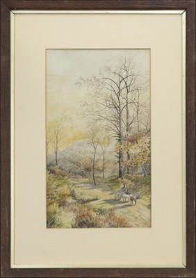 Lot 218 - FOREST PATH, A PAIR OF WATERCOLOURS