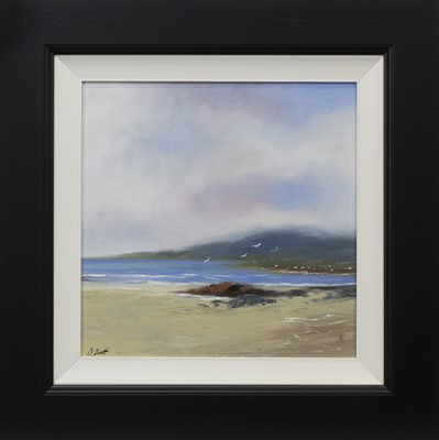 Lot 682 - SEA SOUNDS, AN OIL BY DARREN SCOTT