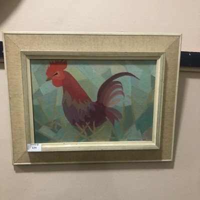 Lot 639 - COCKERAL NO 1, OIL ON BOARD, ROSENA SHAW