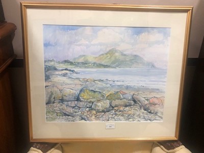 Lot 584 - HOLY ISLAND, WATERCOLOUR BY JAMES GORMAN