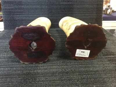 Lot 866 - A PAIR OF EARLY 20TH CENTURY IVORY TUSK SECTIONS
