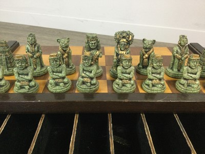 Lot 1646 - A 20TH CENTURY MEXICAN CHESS SET