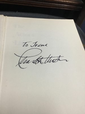 Lot 68 - A SIGNED COPY OF THE ACTOR'S LIFE BY CHARLTON HESTON