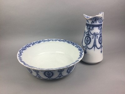 Lot 103 - A LOT OF DECORATIVE CERAMICS INCLUDING A SHERATON ADDERLEY'S EWER AND BOWL