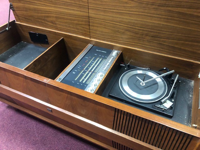 Lot 285 - A RETRO HMV RADIOGRAM