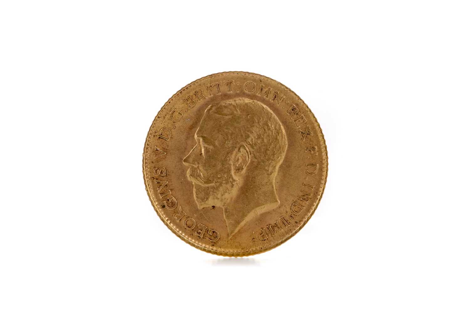 Lot 39 - A KING GEORGE V HALF SOVEREIGN DATED 1914