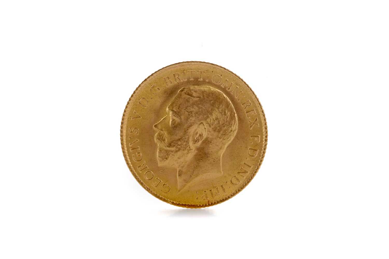 Lot 40 - A KING GEORGE V HALF SOVEREIGN DATED 1914
