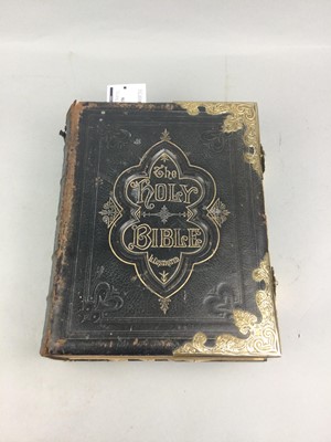 Lot 58 - AN EARLY 20TH CENTURY FAMILY BIBLE
