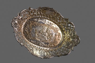 Lot 133 - A LATE 19TH CENTURY CONTINENTAL SILVER DISH