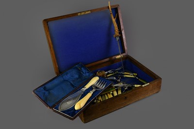 Lot 135 - A COLLECTION OF VICTORIAN SILVER PLATED FLATWARE