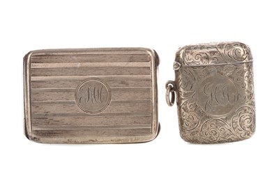 Lot 484 - TWO SILVER VESTA CASES