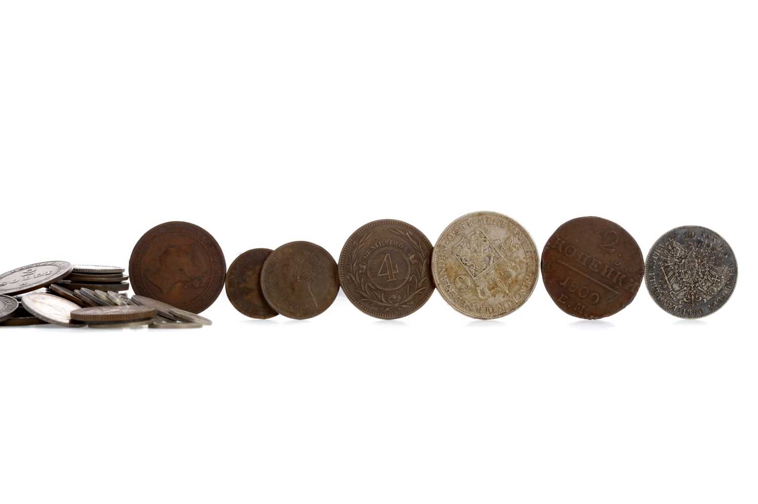 Lot 53 - A COLLECTION OF EIGHTEENTH CENTURY EUROPEAN COINS
