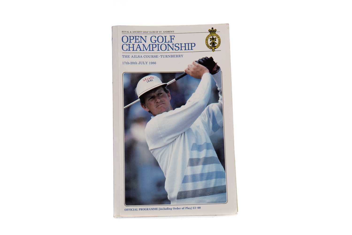 Lot 1712 - AN AUTOGRAPHED OPEN GOLF CHAMPIONSHIP OFFICIAL PROGRAMME 1986