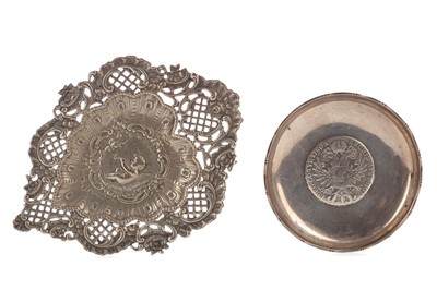 Lot 486 - TWO SILVER PIN DISHES