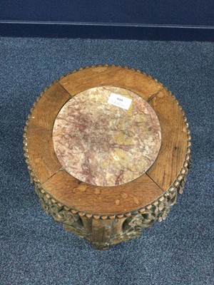 Lot 959 - AN EARLY 20TH CENTURY CHINESE IRONWOOD PLANT TABLE