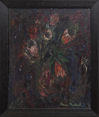 Lot 618 - FLORAL STILL LIFE, AN OIL BY ANNE REDPATH