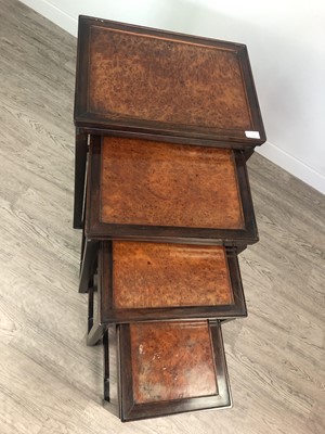 Lot 918 - A 20TH CENTURY CHINESE NEST OF FOUR TABLES