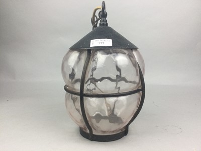 Lot 277 - A 19TH CENTURY STYLE OUTDOOR LIGHT