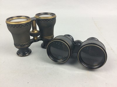 Lot 250 - A LOT OF TWO PAIRS OF FIELD GLASSES