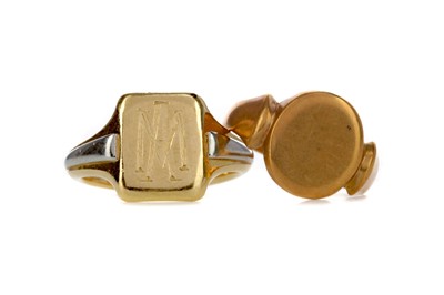 Lot 519 - TWO SIGNET RINGS