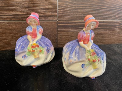 Lot 217 - A ROYAL DOULTON FIGURE OF WENDY AND FIVE OTHERS