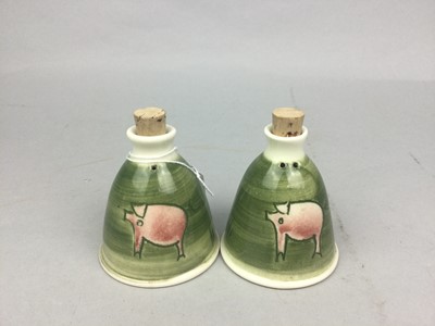 Lot 290 - A PAIR OF NIAMH HYNES STUDIO POTTERY SHAKERS