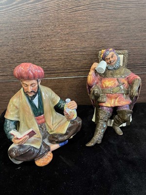 Lot 229 - A LOT OF THREE ROYAL DOULTON FIGURES AND A MINTON FIGURE
