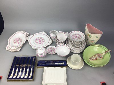 Lot 316 - A ROYAL TUSCAN PART TEA SERVICE