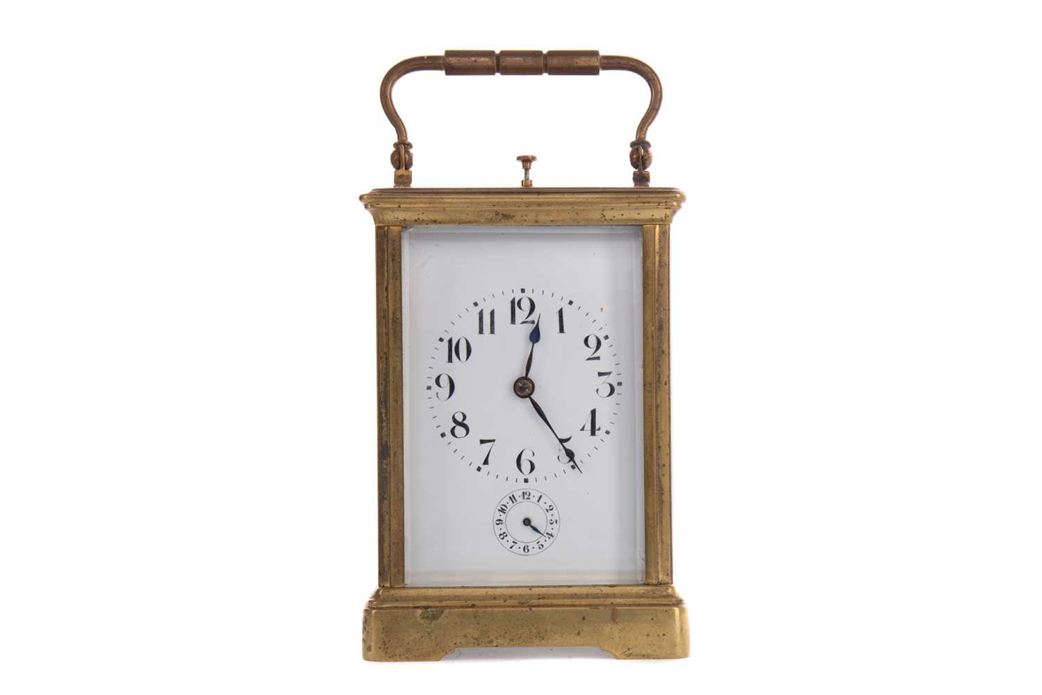 Lot 1111 - A LATE VICTORIAN REPEATER CARRIAGE CLOCK