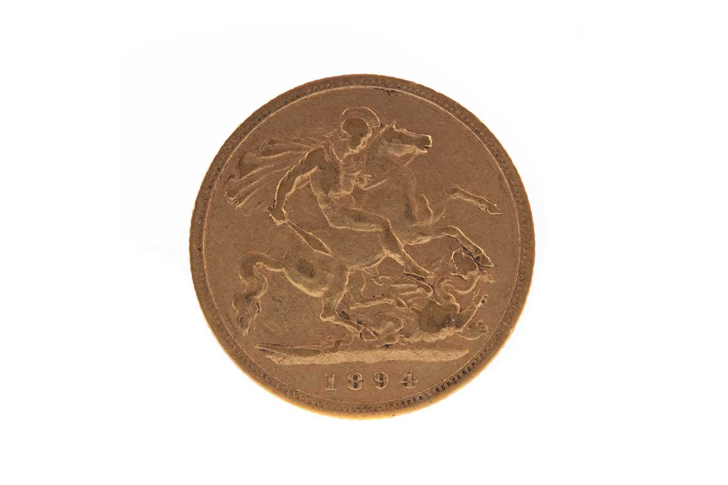 Lot 5 - A VICTORIA GOLD HALF SOVEREIGN DATED 1894