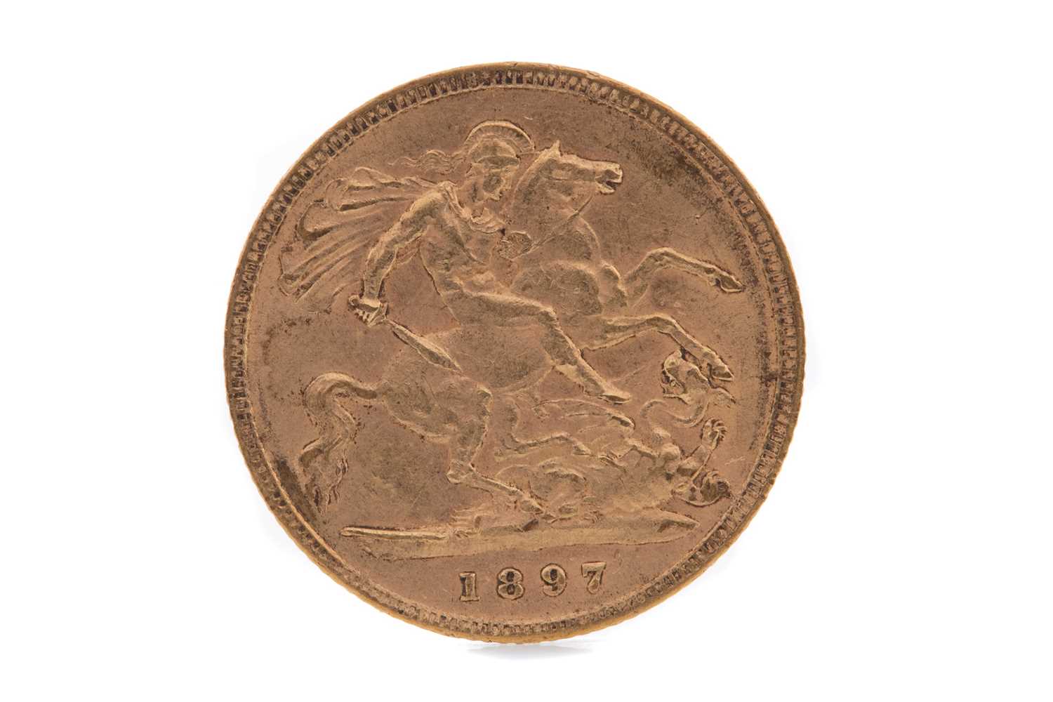 Lot 6 - A VICTORIA GOLD HALF SOVEREIGN DATED 1897