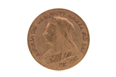 Lot 6 - A VICTORIA GOLD HALF SOVEREIGN DATED 1897