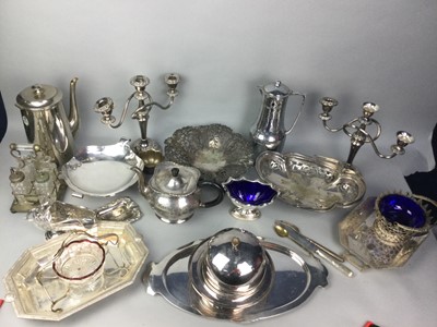 Lot 336 - A LOT OF SILVER PLATED ITEMS