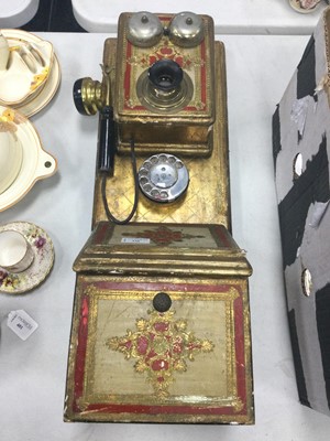 Lot 338 - A FRENCH WALL TELEPHONE