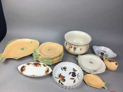 Lot 345 - A SHORTER AND CO PART FISH SET AND OTHERS