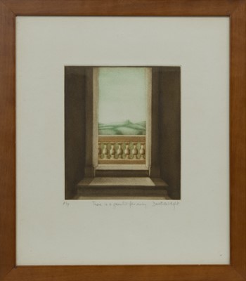 Lot 632 - THERE IS A GREEN HILL FAR AWAY, A MEZZOTINT BY DOROTHEA WIGHT