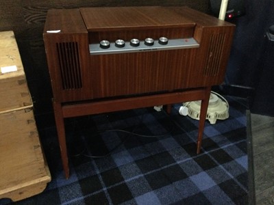 Lot 383 - A VINTAGE RECORD PLAYER