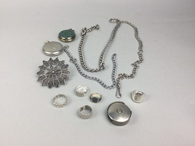 Lot 374 - A COLLECTION OF SILVER AND OTHER JEWELLERY