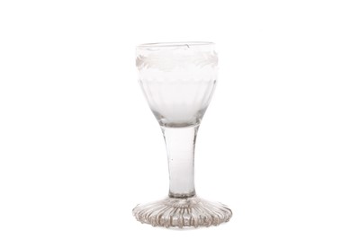 Lot 533 - A LATE 18TH CENTURY FIRING GLASS