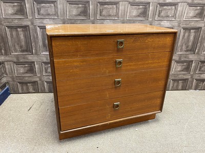 Lot 483 - A G-PLAN CHEST OF FOUR DRAWERS