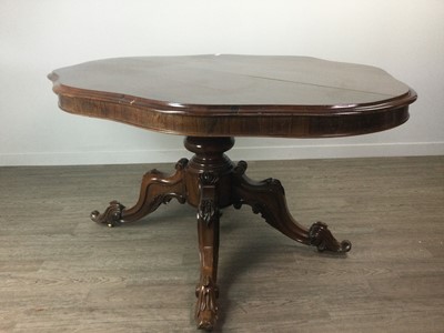 Lot 1695 - A VICTORIAN ROSEWOOD SUPPER TABLE
