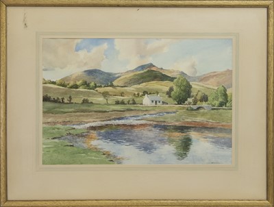 Lot 87 - HIGHLAND BURN, A WATERCOLOUR BY JOHN COCHRAN