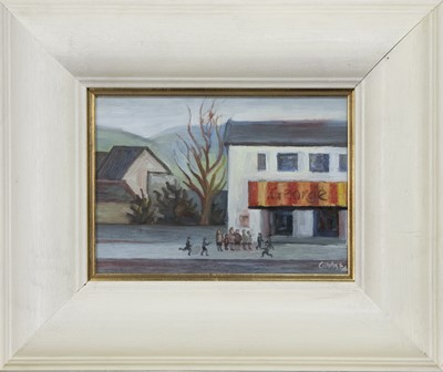 Lot 92 - SATURDAY MORNING MATINEE, AN OIL BY STUART GIBBS
