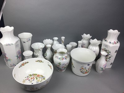 Lot 529 - A LOT OF AYNSLEY VASES AND A BOWL