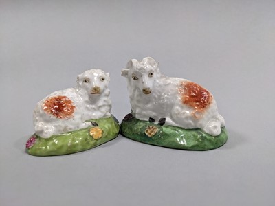 Lot 196 - A COLLECTION OF ELEVEN VICTORIAN STAFFORDSHIRE FIGURES OF SHEEP AND RAMS