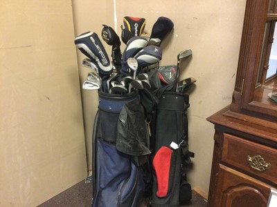 Lot 393 - A LOT OF THREE SETS OF GOLF CLUBS