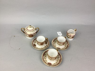 Lot 401 - A JAPANESE PART COFFEE SERVICE AND OTHER CERAMICS