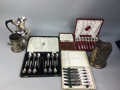 Lot 402 - A LOT OF SILVER PLATED WARE