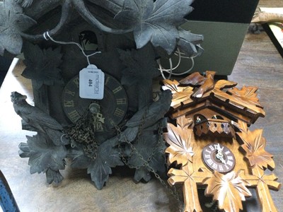 Lot 404 - A LOT OF TWO CUCKOO CLOCKS